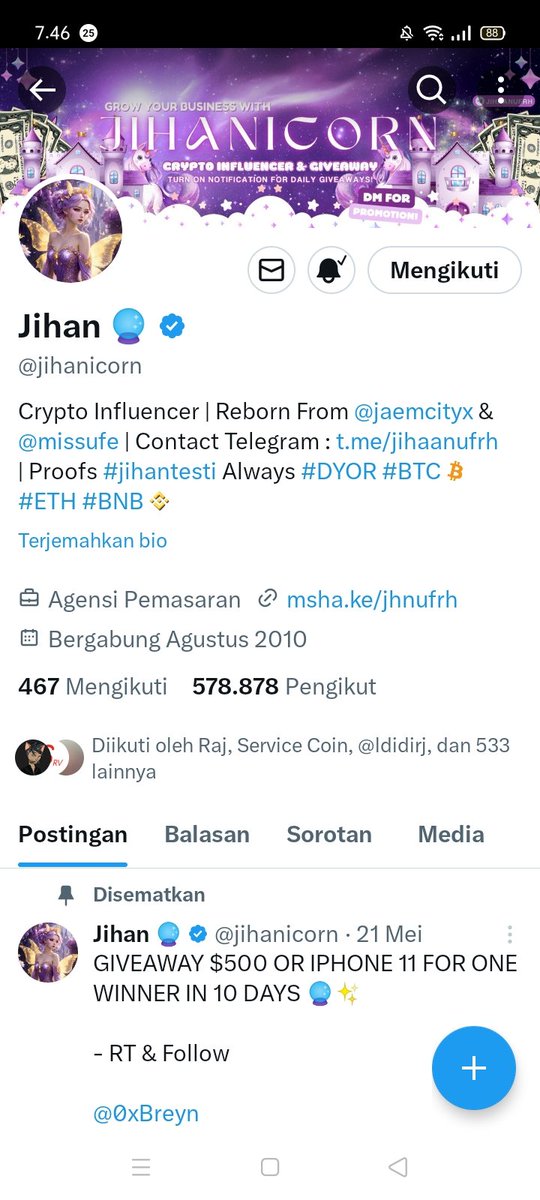 tatanintan_'s tweet photo. @giveawaywoman @jihanicorn Done https://t.co/So9VWihBvD