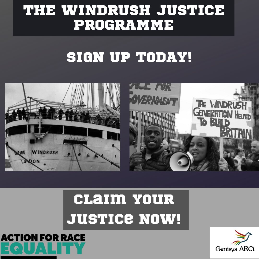 Are you part of or know anyone of the Commonwealth Generation who were affected by the Windrush Scandal? You can now claim your justice by applying to the Windrush Justice Scheme.
Drop us an email or call our landline and we will be in touch.
contact@genisysarct.org
01217063931