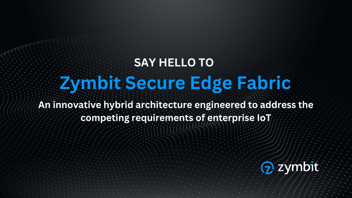 Today, we are super excited to announce Zymbit's Secure Edge Fabric - an  innovative hybrid architecture that uniquely addresses the competing requirements of enterprise #IoT. So many great features for IoT developers...See full announcement @ bit.ly/zymbit-fabric
