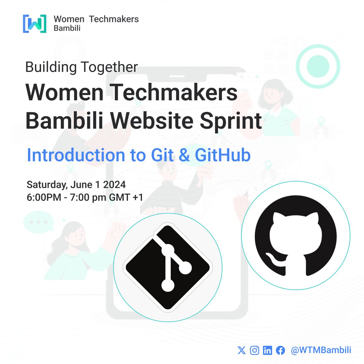 WTMBambili's tweet photo. Attention Everyone! 🚨 

We want to remind you all about our upcoming session on Git and GitHub🥳.

Make sure to RSVP as understanding version control and contributing to projects is a valuable skill , no matter you role in the tech space

Date: June 1st
Time: 6:00pm.
#WTMBambili https://t.co/m4jGyqV5RR