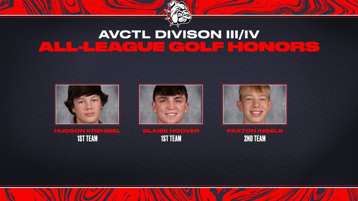 Congrats to these Bullpups who earned all-league golf honors! #bullpupnation