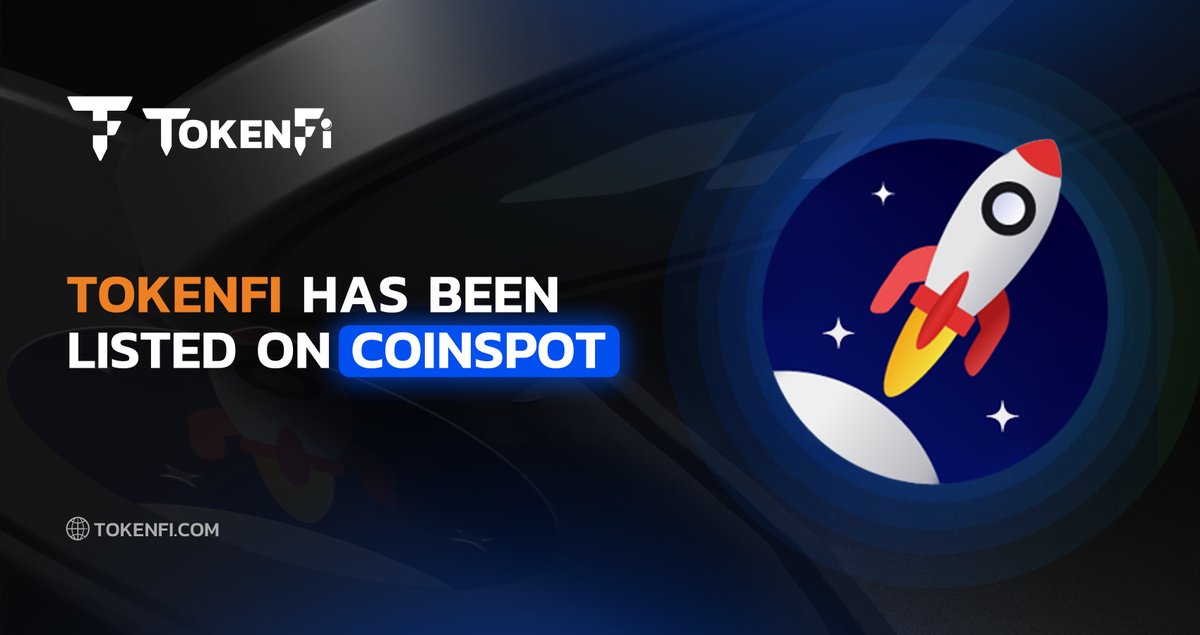 CoinSpot, Australia's largest cryptocurrency exchange, has just listed $TOKEN! This listing extends #TokenFi's utility to over 2.5 million users, further establishing our position as a prominent player in the #RWA tokenization industry. TokenFi's adoption continues to grow in
