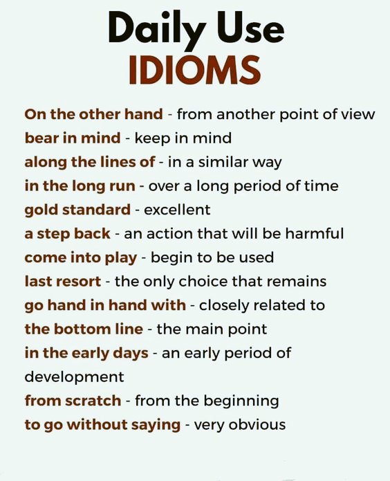#idioms