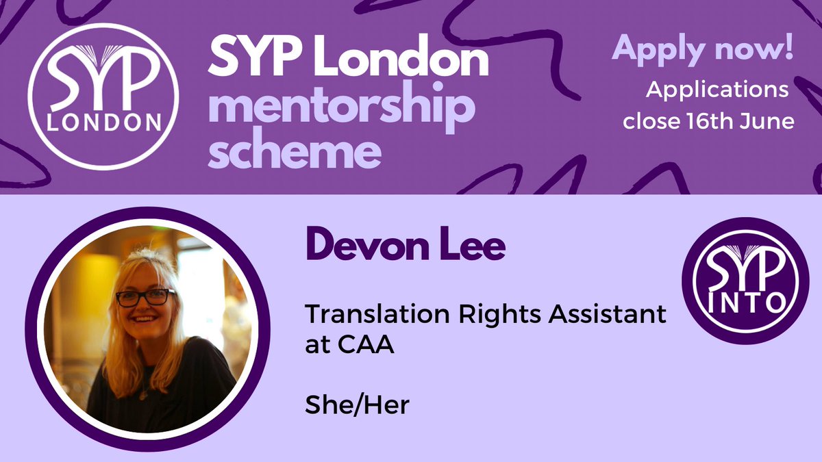 SYP_LDN's tweet image. Translation Rights Assistant at @CAA_Agency @devdlee has varied experience in many publishing roles and luckily she is willing to share her insights!