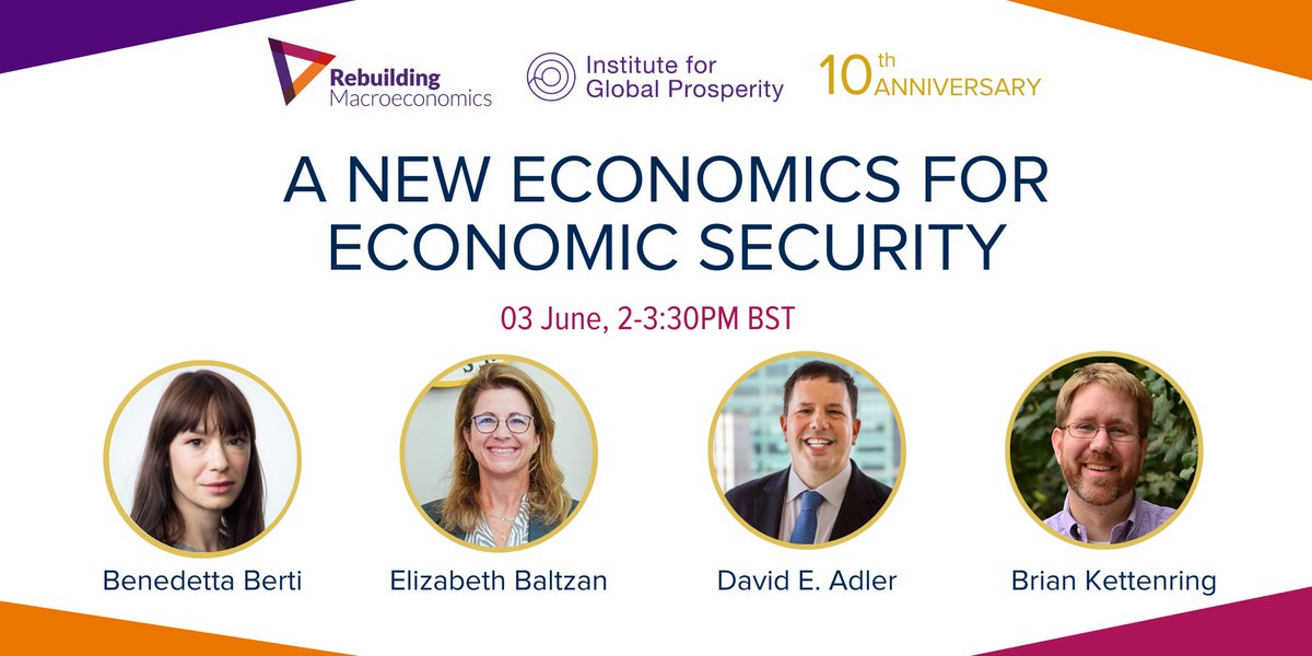 Last few days to register for our virtual seminar next week on Economic Security with speakers @benedettabertiw (@NATO), Beth Baltzan (@USTRSpox), David Adler (@AmericanAffrs) & @bkettenring Register here: eventbrite.co.uk/e/a-new-econom… #EconomicSecurity #IGP10thAnniversary