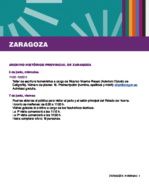 DARA_Aragon's tweet photo. 📅 SEMANA INTERNACIONAL DE LOS ARCHIVOS #IAW2024 
Del 3 al 9 de junio. "Los archivos, guardianes del patrimonio documental y agentes culturales". @DARA_Aragon #IAW2024 #cyberarchives. Programación:
🔗https://t.co/ZIeJ7mj4WS
📌En Aragon_hoy 🔗https://t.co/d9ysfrsJ0Y https://t.co/qNYWUf37K5
