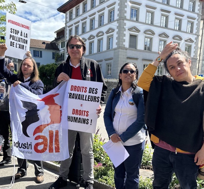IndustriALL_GU's tweet photo. An IndustriALL delegation participated in a protest before attending @Glencore AGM yesterday. “We want Glencore to practice good governance where they protect and defend workers’ and human rights in all its operations,” says Glen Mpufane IndustriALL mining director.  #ALLMining https://t.co/NnyWBv3rHU
