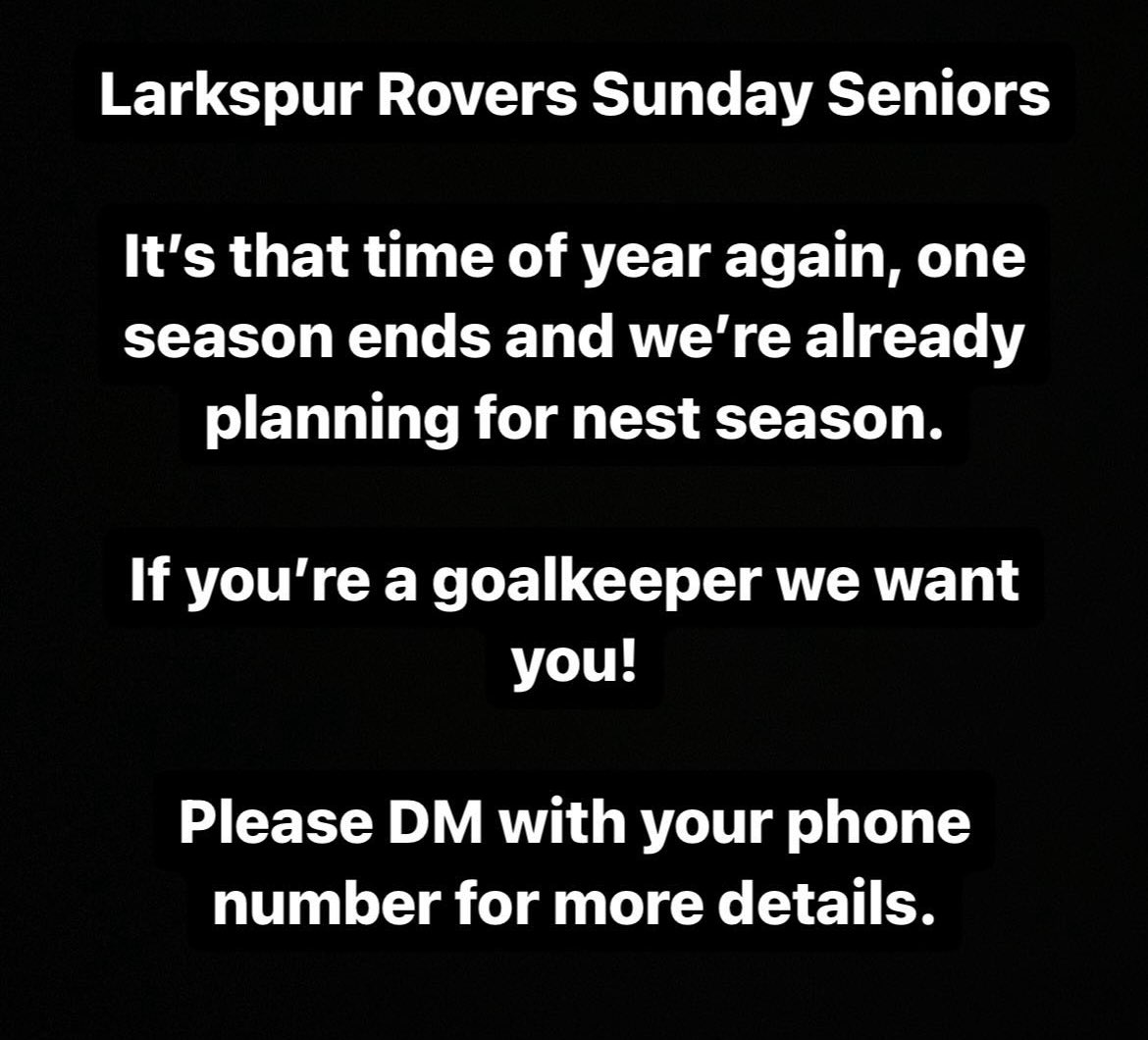 Goalkeepers please get in touch #Sundayleague <a href="/middxfa/">Middlesex FA ⚽️</a>