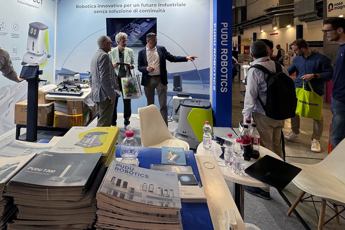 PuduRobotics's tweet image. Thank you, Italy! 🇮🇹 Had a fantastic time at SPS Italia 2024 showcasing our robots at Fiere di Parma. 🤖
Thrilled with the response to #PUDUT300, #PUDUCC1, #BellaBot, #KettyBot, and #PuduBot2. Your energy inspires our innovative drive! 🚀
#PuduRobotics #Robotics #Innovation