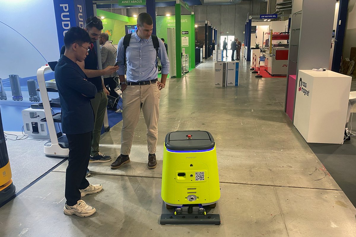 PuduRobotics's tweet image. Thank you, Italy! 🇮🇹 Had a fantastic time at SPS Italia 2024 showcasing our robots at Fiere di Parma. 🤖
Thrilled with the response to #PUDUT300, #PUDUCC1, #BellaBot, #KettyBot, and #PuduBot2. Your energy inspires our innovative drive! 🚀
#PuduRobotics #Robotics #Innovation