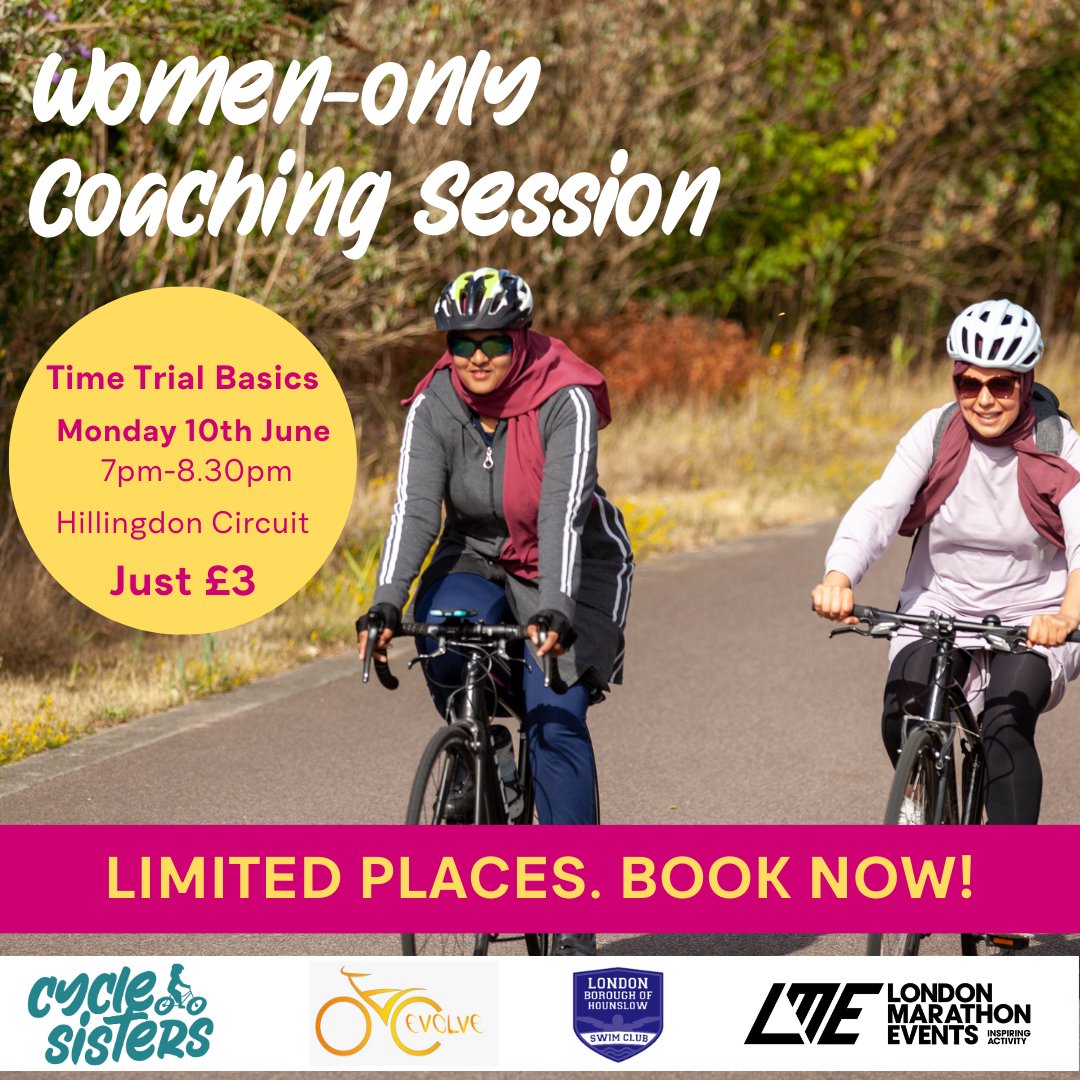 🚴🏿‍♀️Cycle Sisters and @evolve_cycling are organising a series of women-only coaching sessions with qualified female coaches to teach you some of the most commonly used road cycling techniques.🚴🏿‍♀️ For more info and to book 👇🏼 eventbrite.co.uk/e/women-only-c…