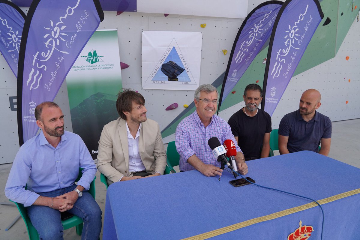 AytoEstepona's tweet photo. El Rocódromo acogerá este fin de semana, 1 y 2 de junio, el Campeonato de Andalucía de Escalada de Dificultad, Bloque y Velocidad en Edad Escolar Individual y Selecciones.
https://t.co/HYxrmov1Ac
#Estepona #escalada #rocódromo #campeonatodeandaluciadeescalada #grume https://t.co/n0qgFRaa0l