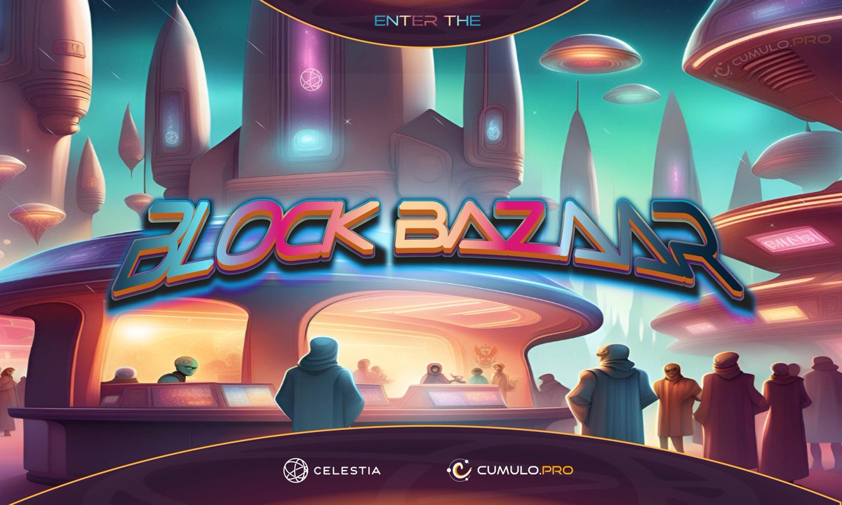 🚀 Welcome to the Block Bazaar!🚀

🌌  As part of our participation at the Infinite Space Bazaar Hackathon by @CelestiaOrg, Cumulo is thrilled to launch an exciting series of comics. 

Dive into Celestia in a fun and educational way through our visual stories.