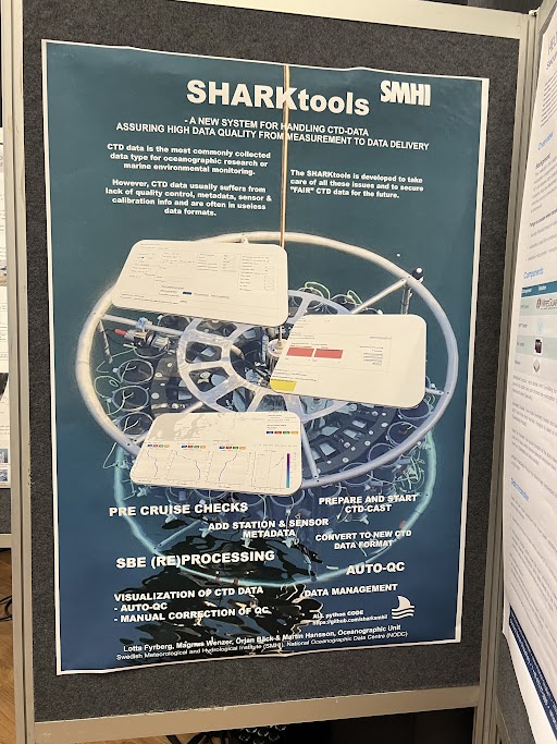 JERICORI's tweet photo. Two posters showcasing #JERICO_VA services were presented at #IMDIS2024 this week in Norway.

#SMHI presented SHARKtools for monitoring data from the seas surrounding Sweden

#IH presented its MONIZEE infrastructure for access to data collected in Portuguese waters

#JERICORI https://t.co/hGEb8wCrvi