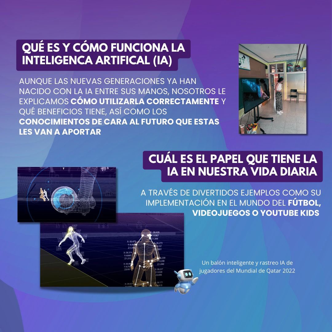 ctshapers_es's tweet photo. El pasado 29 de mayo impartimos una charla interactiva sobre el uso de la Inteligencia Artifical (IA) y la Realidad Virtual (RV) a los alumnos del CEIP Alumbres.

¡Podéis contactar con nosotros a través de nuestras redes sociales! https://t.co/lupT50fmty