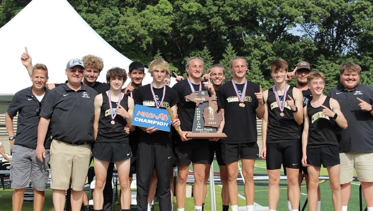 The Heartbeat of Corunna (@hbocorunna) on Twitter photo Throwback Thursday - The 2023 <a href="/CorunnaTrack/">Corunna Track&Field</a> MHSAA Division 2 State Championship team. @milo5427 <a href="/Isaac_Jacobs2/">Isaac Jacobs</a> <a href="/WyattBower1/">wyattbower</a> <a href="/Tarickbower1/">TBower1</a> <a href="/LoganRoka/">Logan Roka</a> Throwback Thursday - The 2023 <a href="/CorunnaTrack/">Corunna Track&Field</a> MHSAA Division 2 State Championship team. @milo5427 <a href="/Isaac_Jacobs2/">Isaac Jacobs</a> <a href="/WyattBower1/">wyattbower</a> <a href="/Tarickbower1/">TBower1</a> <a href="/LoganRoka/">Logan Roka</a>