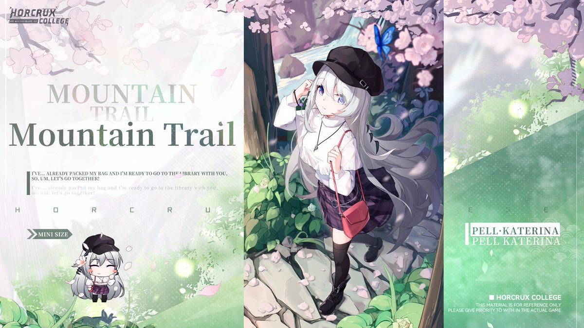 horcrux_college's tweet photo. 【Skin introduction】

Swan Dance-Pell's skin [Mountain Trail] is now available!

"I've... already packed my bag and I'm ready to go to the library with you, so, um, let's go together!"

How to get it: Purchase it in the store
#HorcruxCollege #SwanDance #Pell #MountainTrail https://t.co/cP1tUDmKSO