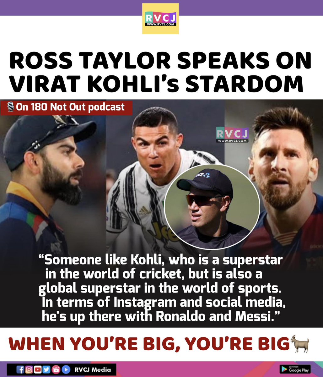 Ross Taylor speaks on Virat Kohli's stardom..