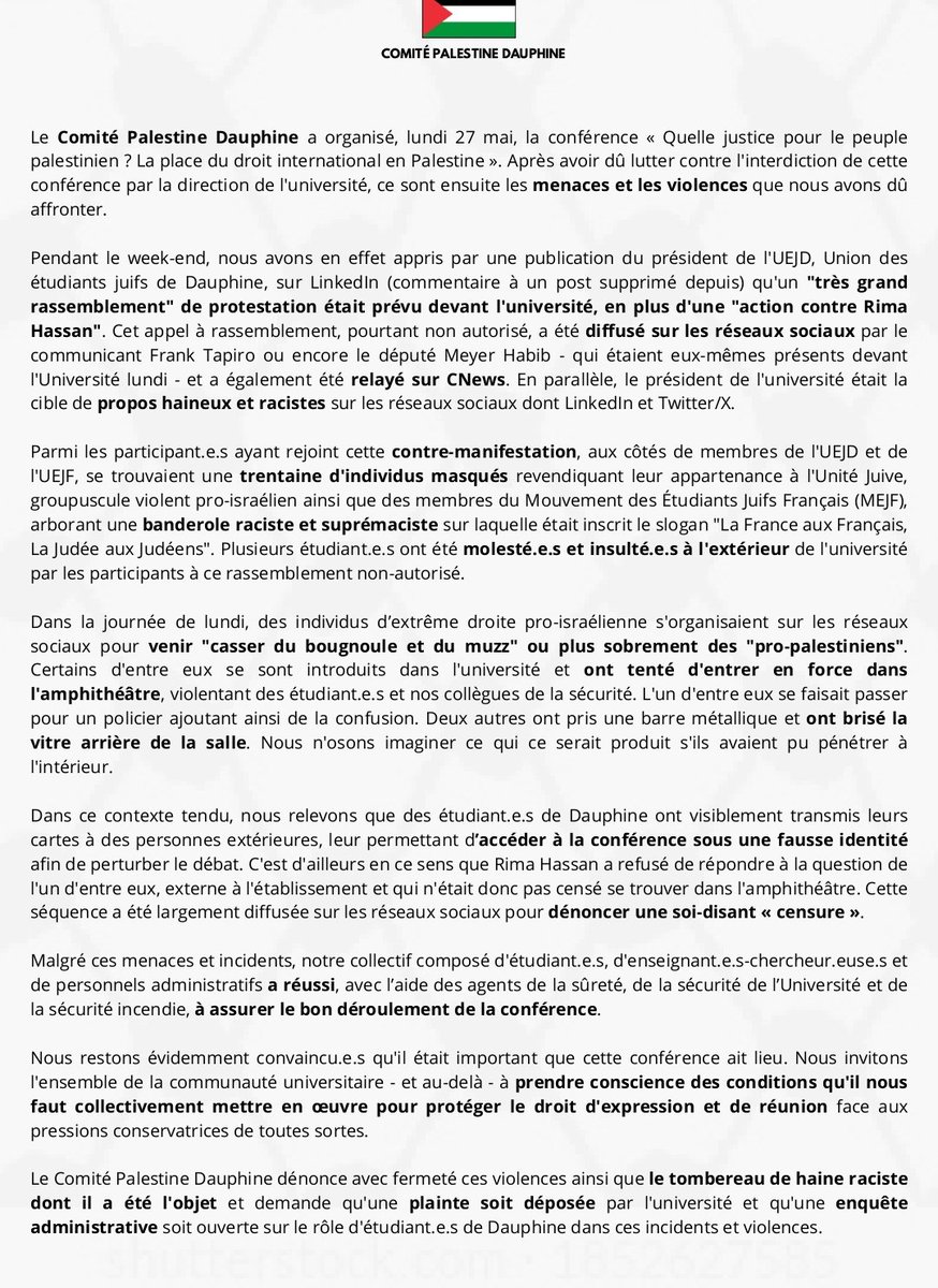 Sud éducation Paris Dauphine tweet media