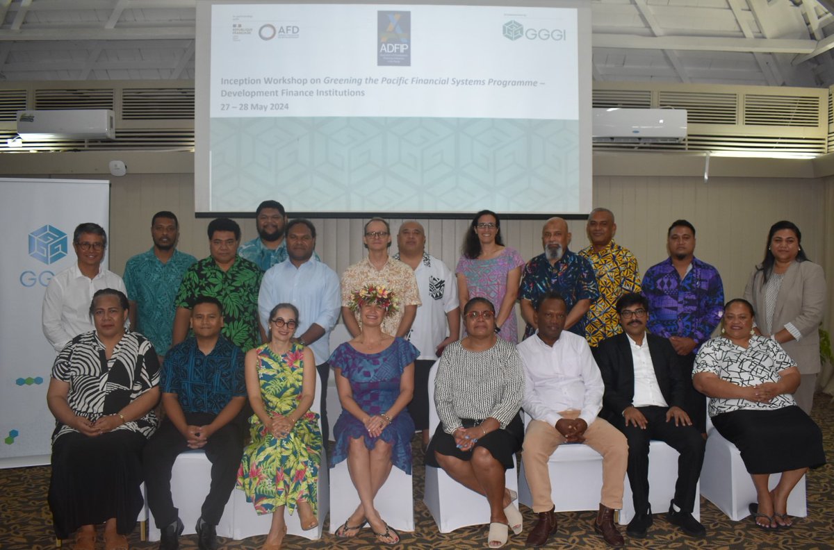 #GreeningthePacificFinancialSystems program inception workshop discussed the challenges Pacific development finance institutions face to implement green, inclusive and climate resilient loan. 🌍
#GGGIPacific