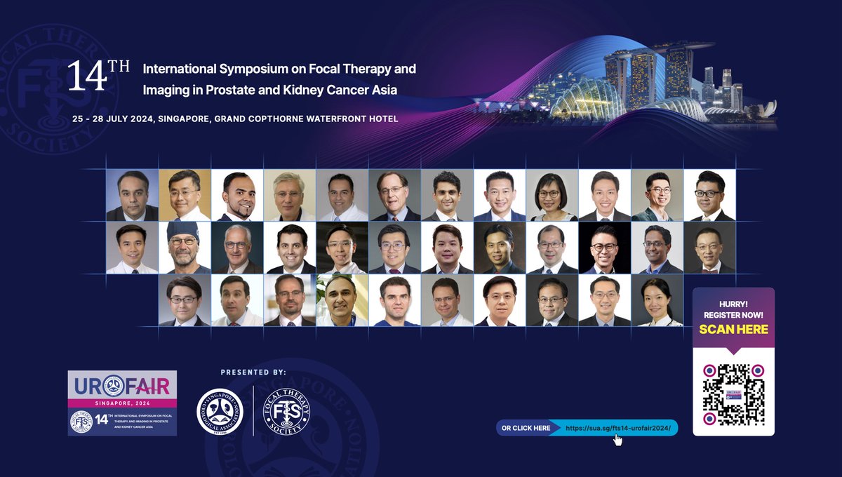 Kae Jack Tay (@kaejacktay) on Twitter photo Join the FTS <a href="/FocalSociety/">Focal Therapy Society</a> at the 14th International Symposium on Focal Therapy and Imaging in Prostate and Kidney Cancer Asia in Singapore this July 25-28, 2024. Register at bit.ly/4aWQUM9 Early bird registration ends tomorrow! <a href="/Endo_Society/">Endourological Society</a> Join the FTS <a href="/FocalSociety/">Focal Therapy Society</a> at the 14th International Symposium on Focal Therapy and Imaging in Prostate and Kidney Cancer Asia in Singapore this July 25-28, 2024. Register at bit.ly/4aWQUM9 Early bird registration ends tomorrow! <a href="/Endo_Society/">Endourological Society</a>