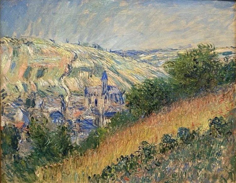 By Claude Monet, View of Vétheuil, 1881.

#Art