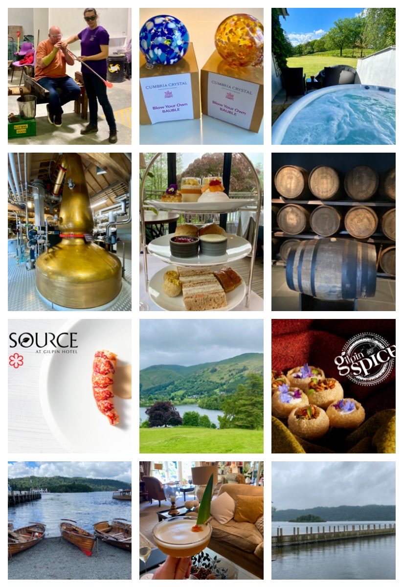 Great few days away in ⁦⁦the Lake District ⁦<a href="/cumbriatourism/">Cumbria Tourism</a>⁩   Tried glassblowing ⁦<a href="/CumbriaCrystal/">Cumbria Crystal</a>⁩ Had an amazing tour and tasting experience ⁦<a href="/LakesDistillery/">The Lakes Distillery</a>⁩ Enjoyed some amazing food and cocktails 🍸 too. Great to switch off and relax in the fresh air
