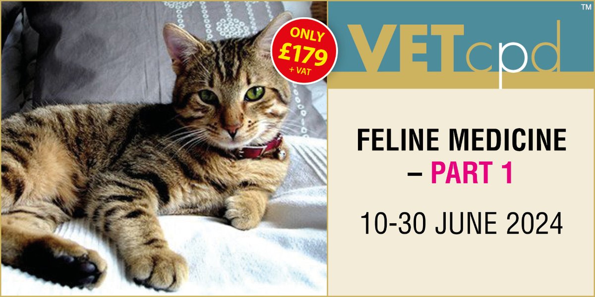 Feline Medicine Update – Part 1

This five module course will update you on the current evidence based management of various feline conditions, with a practical slant and plenty of tips to take back to practice. 

vetcpd.co.uk/product/feline…