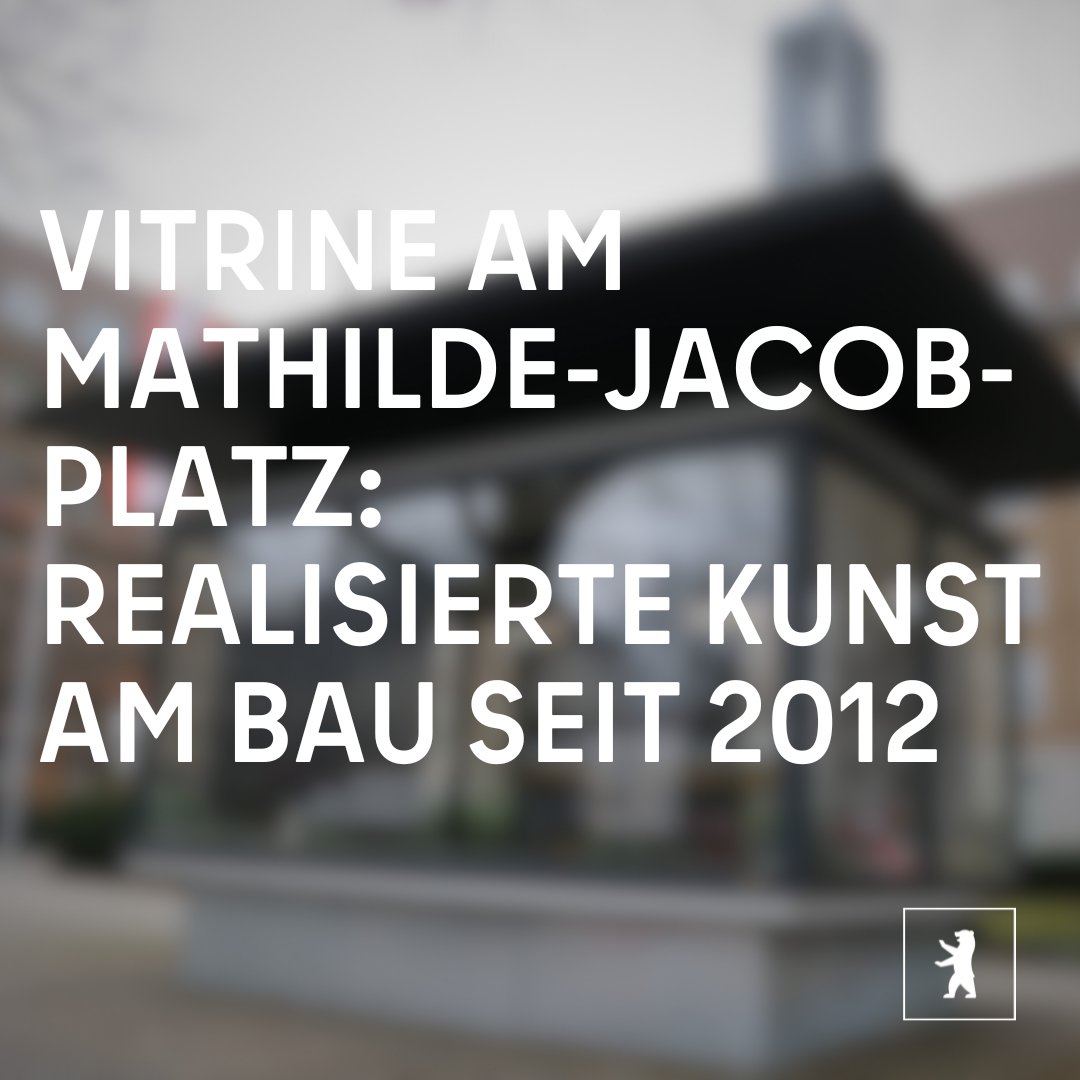 Ab 4. Juni werden in der Vitrine am Mathilde-Jacob-Platz die Kunst am Bau-Projekte der letzten 12 Jahre im Bezirk Mitte präsentiert! Kunst am Bau wurde unter anderem am Zille-Haus, der Schiller-Bibliothek oder der Musikschule Fanny-Hensel realisiert. ➡️ t1p.de/k6b52