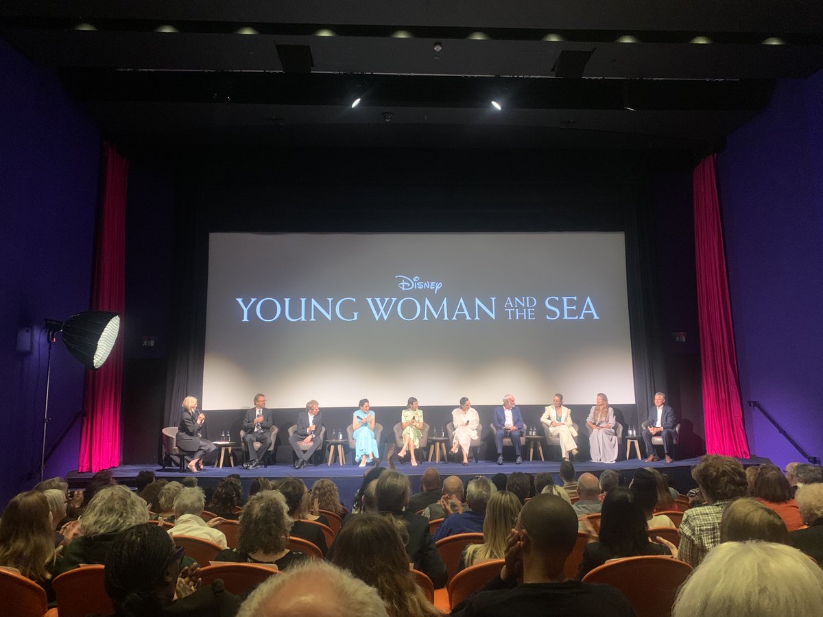 Last night we were kindly invited by Disney to a screening & after party with the cast & crew of #youngwomanandthesea everything about this film is wonderful . Produced by the legendary #Jerrybruckheimer