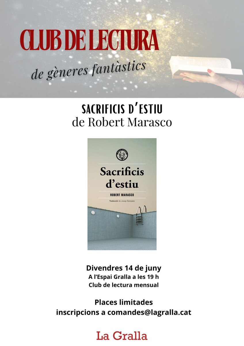 ⚪️En 15 dies parlem de 'Sacrificis d'estiu' de Robert Marasco. @LesMalesHerbes Un llibre perfecte per tancar amb el cicle Blackwater: uns personatges americans amb vincles força especials entre ells, i amb la casa que habiten. 👉inscripcions a comandes@lagralla.cat