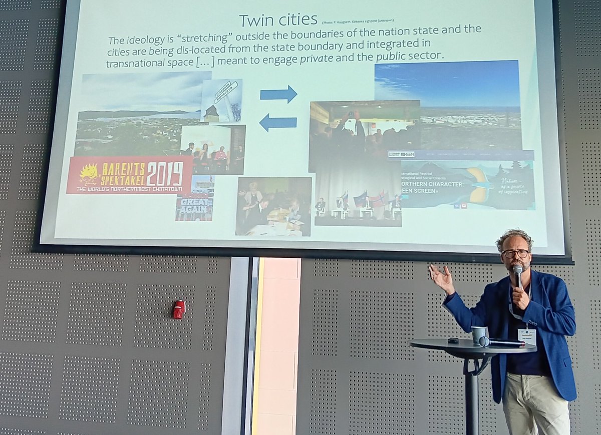 How will the population of Kirkenes adapt to #geopolitical #border tensions with #Russia? UiT researcher Peter Haugseth presented today new research which can give some answers bit.ly/3yGhNX0 #ArcticCongressBodø2024 #CalotteAcademy #tourism #arctic