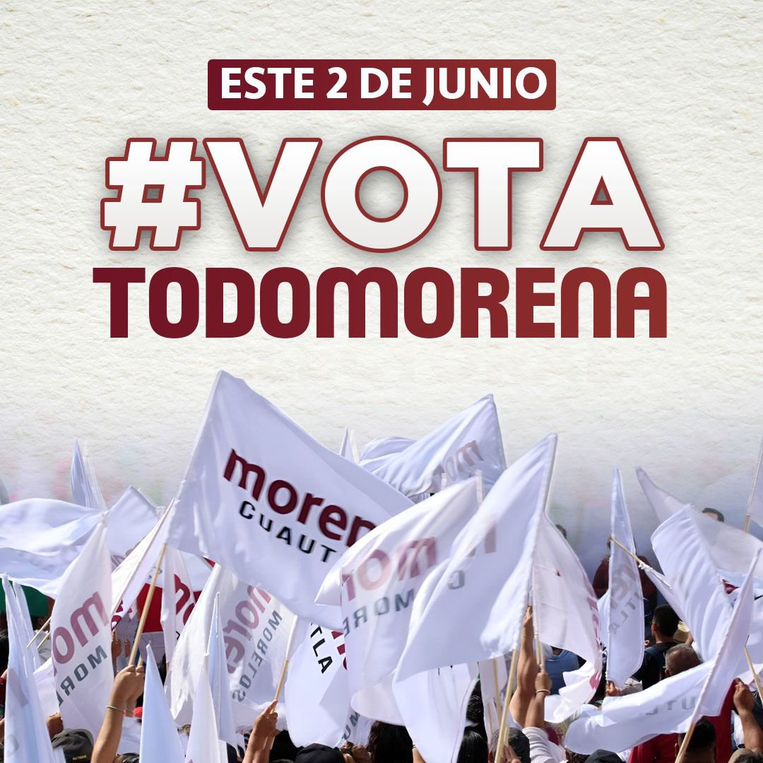 ChokosConClau's tweet photo. Este próximo 2 de junio  salgamos a votar, haremos historia una vez más ♥️🙏 Solo el pueblo puede salvar al pueblo. Amor con Amor se paga 
#VotaTodoMorena #ClaudiaPresidenta 
#LaPrimeraPresidenta  
#MéxicoConClaudia
#JavierMayGobernador
#OvidioVA https://t.co/qvyYoFTO5S