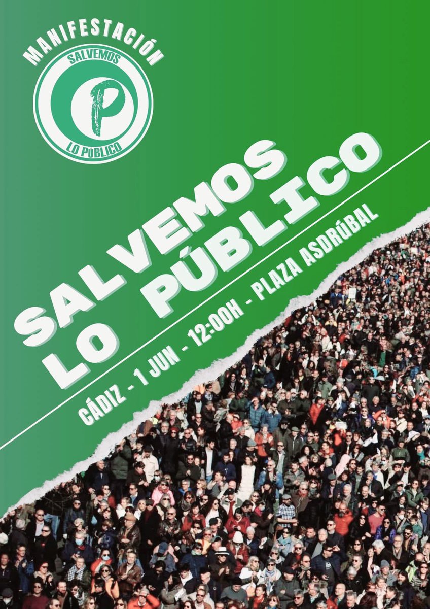 Salimos a las calles dñeste 1J para defender, conservar y mejorar nuestros servicios públicos. Damos los primeros pasos para unir al conjunto de andaluzas y andaluces en torno a la defensa de nuestros derechos, estado de bienestar y calidad de vida. #1J #SalvemosLoPúblico