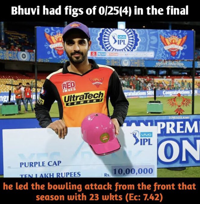 Bhuvi won back to back purple caps in 2016 -2017 🥵

Those who witnessed his peak form they are soo lucky 🥵🔥