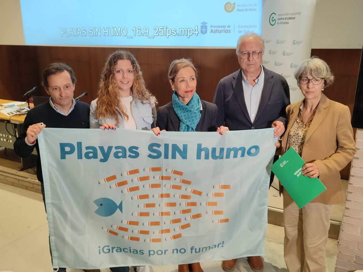 Conseyu's tweet photo. Asistimos a la presentación de #playassinhumo ⛱️🚭 en #Xixón. 

Este 2024 se añade a San Lorenzo, todos los arenales urbanos de la ciudad: Poniente, Arbeyal y Rinconin. https://t.co/eAUtgPFq4N