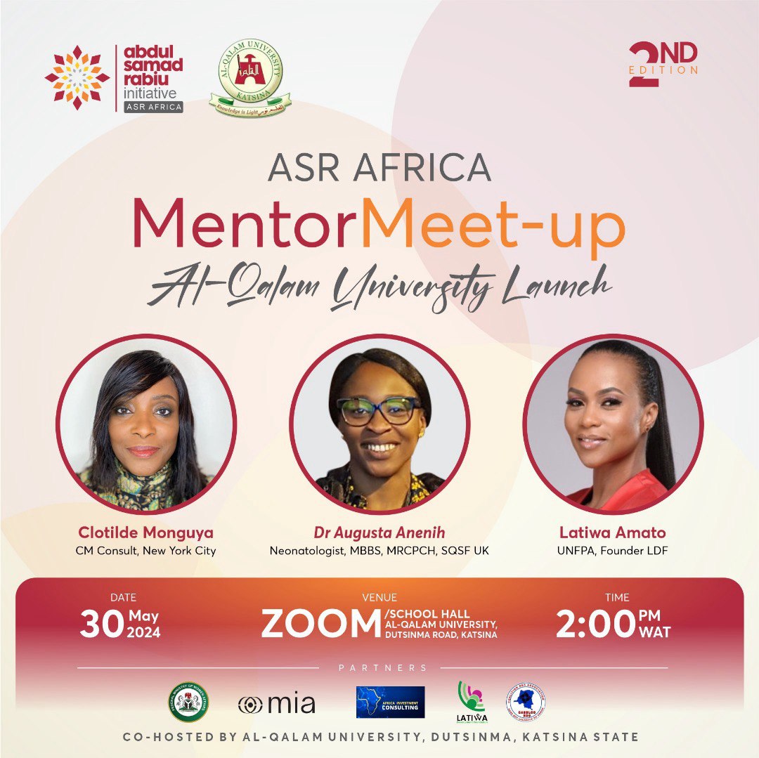 Today marks another milestone in ASR Africa as we launch the second edition of the ASR Africa mentorship program for students of the Al-Qalam University, Katsina state. We are excited about this journey, even as we bask in the successes gained from the first edition. Come ride