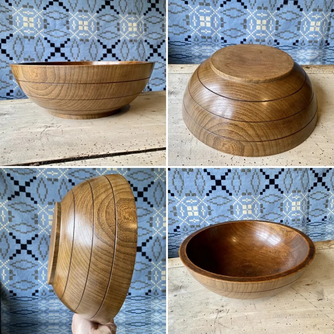 For sale on Antiques Atlas is this A Stunning Antique Welsh elm Dairy Bowl antiques-atlas.com/antique/a_stun… From Welsh Vernacular Antiques @welshvernacular #treen #antiquekitchendecor #welshdairybowl #antiquedairybowl #welshantiques #countryantiques #kitchenalia #kitchenantiques