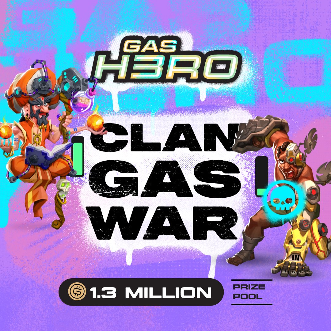⚔️ Clan Gas War ⚔️ It's time for another epic Clan Gas War! Who's ready to battle for power, wealth, and glory? 🧙‍♀️ This Clan Gas War features the new reward system, with 70% of Auction House Revenue from the cycle going into the prize pool, totaling 1.3 million GMT up for