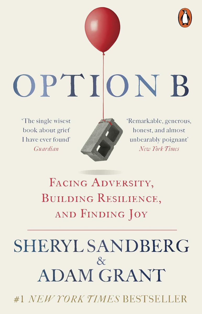 Just completed reading Option B' by Sheryl Sandberg - a must read for anyone facing adversity. Sandberg's raw honesty about her grief after the sudden loss of her husband is deeply moving, while Adam Grant's research-backed insights offer practical steps for building resilience.