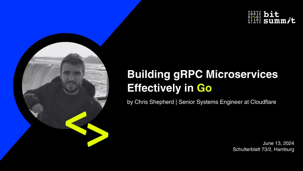 cshep_4's tweet image. Looking forward to speaking at @bit_summit in a couple of weeks! Please feel free to reach out if you're attending #golang #BitSummit2024