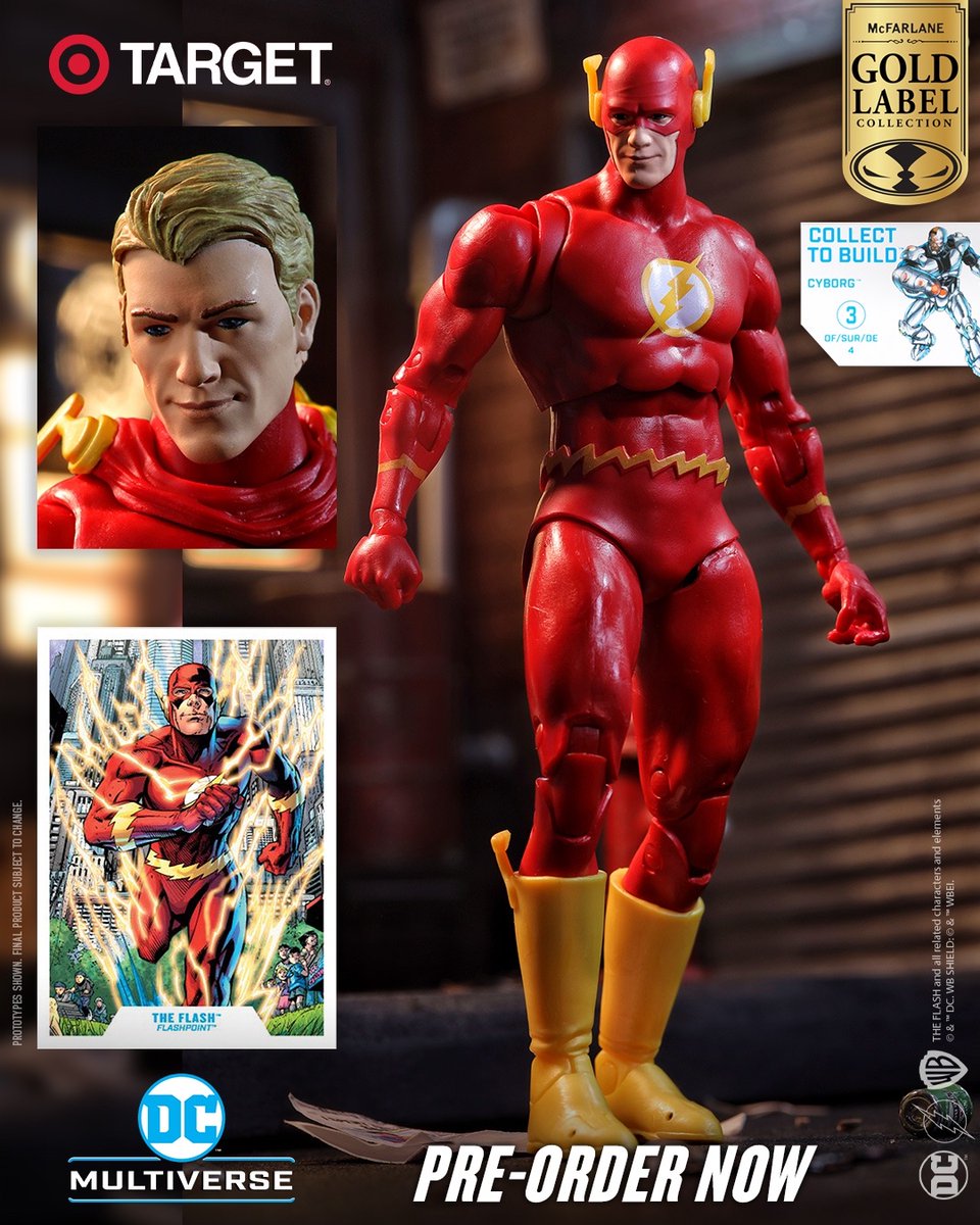 Just found out that @mcfarlanetoys made a practically perfect Flash figure that was a Target exclusive and is now $100+ on the aftermarket. Please do a restock, this dude just came out last year!!!