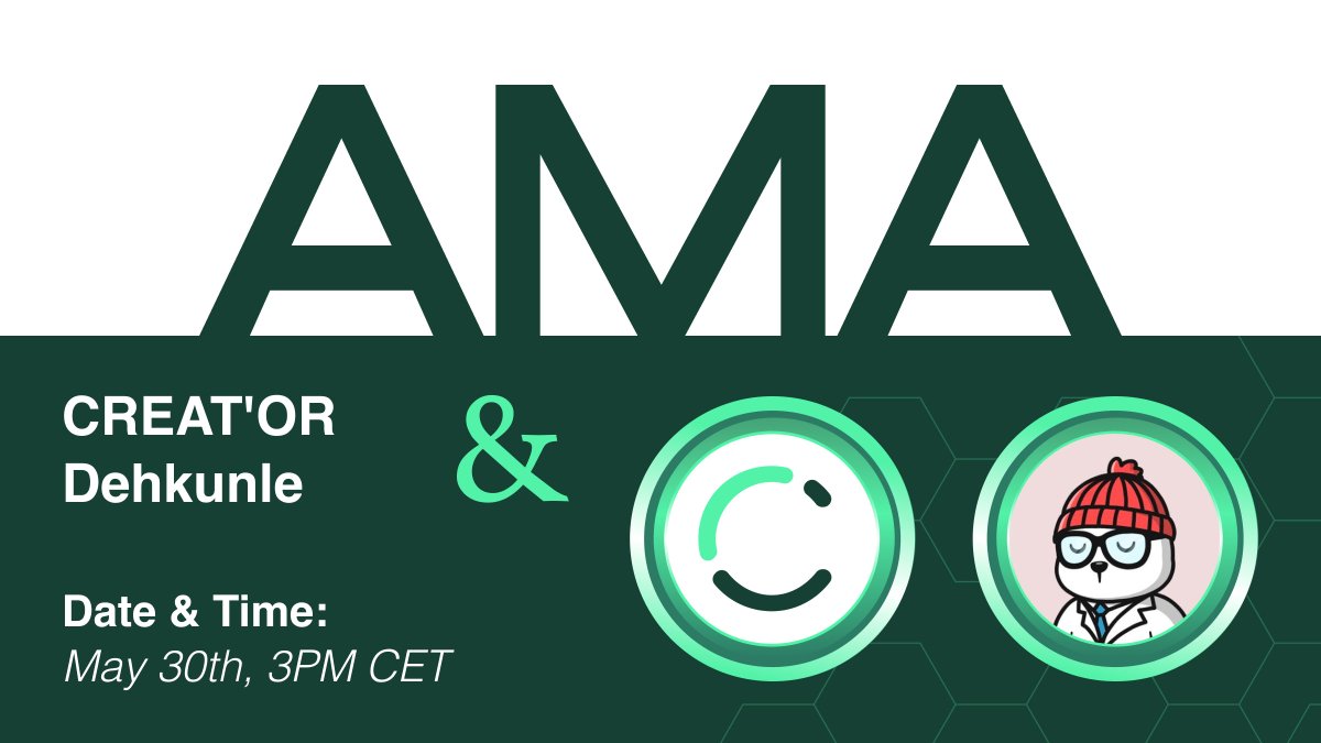 🎉 Don't miss our special X Space AMA event this Thursday at 3 PM CET featuring @Dehkunle!

Discover all about $CRET and gain crucial insights into our platform and ICO!

Looking forward to seeing you there!
🔗 x.com/i/spaces/1eaKb…