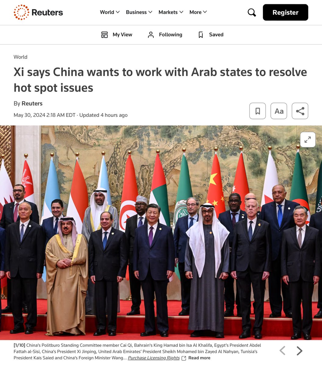 Another Biden foreign policy failure, siding with Iran, which spits in the US’s face, as China gets close with rival Arabs. Robert Gates remarked that Biden has been wrong on every major foreign policy issue throughout his entire political career… @SecBlinken @VP