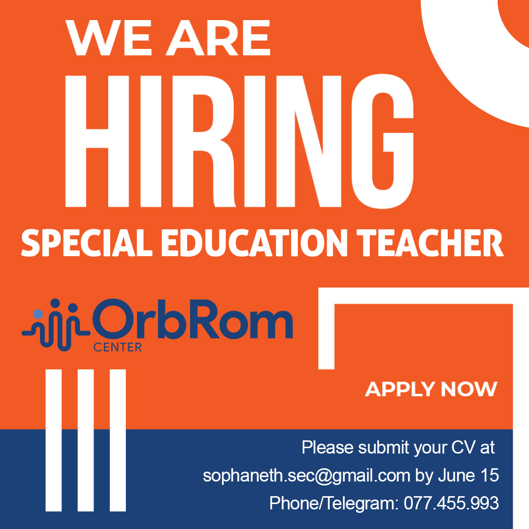 OrbRom's tweet photo. Position: Special Education Teacher
https://t.co/BZHsI8jIw5
Are you passionate about making a difference in the lives of children with special needs? Do you have the skills and dedication to create a supportive and inclusive learning environment? Join Us!
#PhnomPenh #Cambodia https://t.co/DvrMj1iyI8