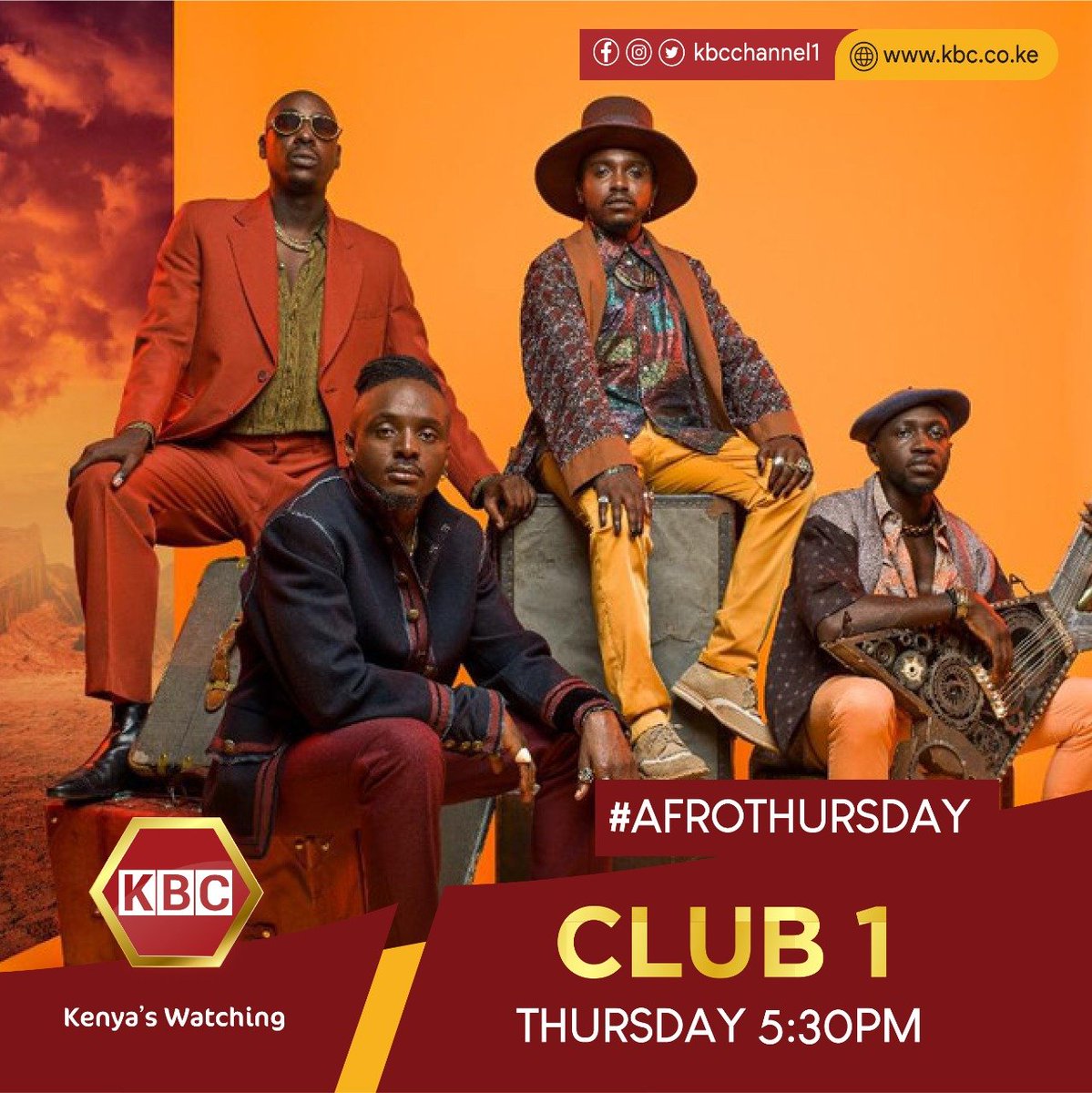 Let the rhythm of Africa move you! 
Spice up your day with the hottest #afrobeatsmusic on #Club1KBC starting 5.30pm 🕠 
#KBCniYetu ^RO