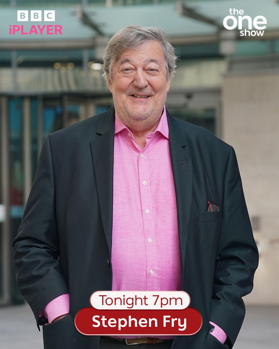 A man of many talents! 💫 @stephenfry will be joining us on #TheOneShow to talk about his brand new film with Lena Dunham, ‘Treasure’. Have a question for Stephen? Email theoneshow@bbc.co.uk 📩 or comment👇