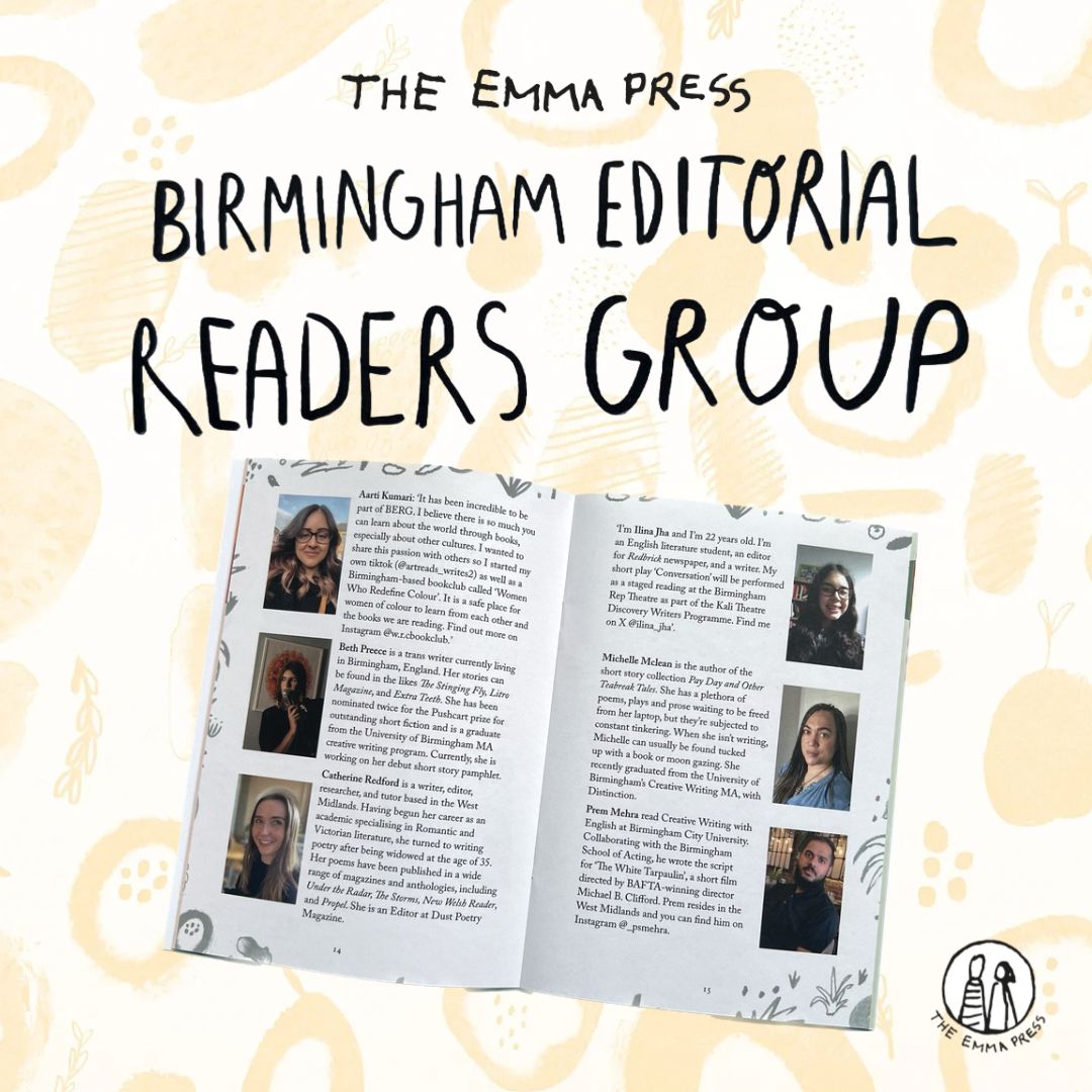 TheEmmaPress's tweet photo. ⭐️ The Emma Press (@theemmapress) Birmingham Editorial Readers Group ⭐️ https://t.co/TpMNqE3quv