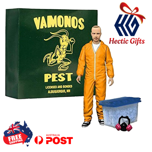 NEW - Breaking Bad Vamonos Pest Control Jesse Pinkman 6-inch Action Figure ow.ly/eS4I50RXtRn #New #HecticGifts #EntertainmentEarth #BreakingBad #JessePinkman #SpecialEdition #Collectible #ActionFigure #Toy #TVShow #Classic #FreeShipping #AustraliaWide #FastShipping