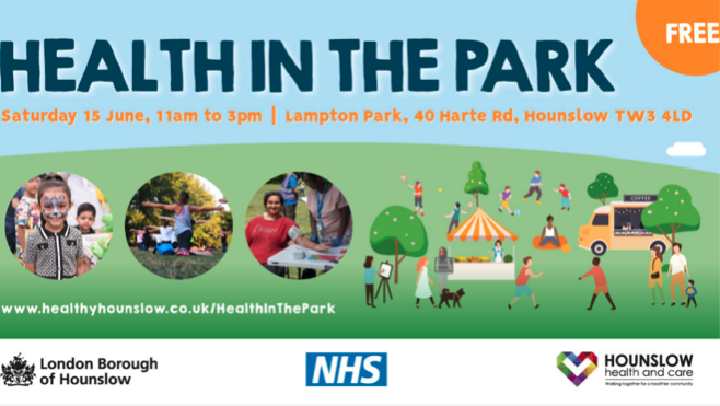FREE activities throughout the day for all ages, including Yoga, Tai Chi, kids’ activities, tennis, dancing, football and much more! You will also be able to chat with health professionals and support services. Full details at - healthyhounslow.co.uk/campaigns/heal…